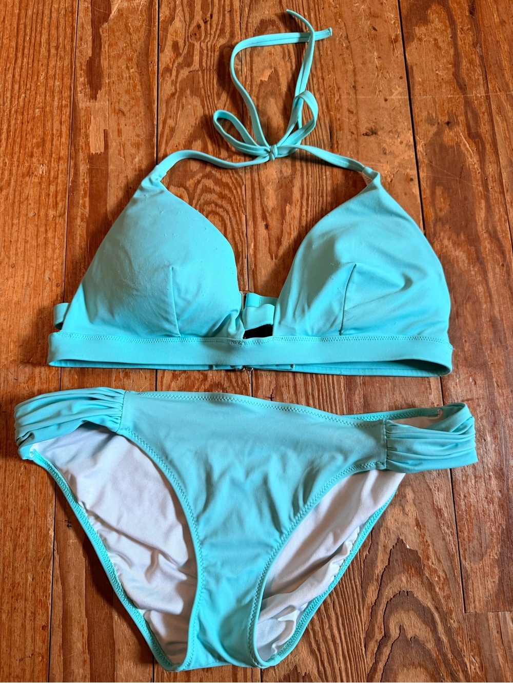 Victoria's Secret Aqua Halter Bikini Set